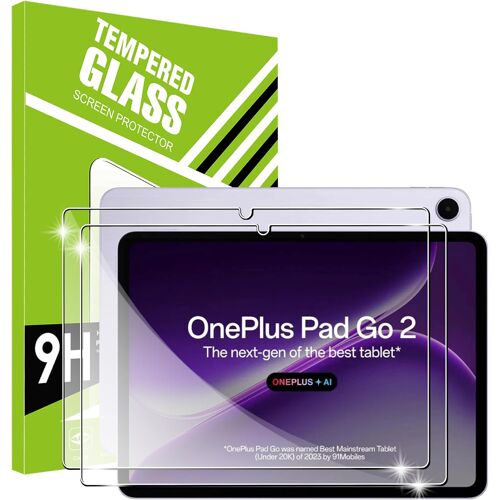 2 Pièces Verre Trempé Pour Oneplus Pad Go 2/Oppo Pad 5 Film De Protection, 9H Dureté, Hd Clear, Aux Rayures, Geeignet Für Oneplus Pad Go 2 Protection Écran