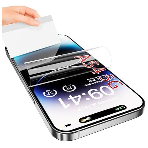Lot De 3 Films Protecteurs D'Écran En Tpu Pour Oppo A54 5G, Déverrouillage D'Empreintes Digitales, Hd Transparent, Anti-Rayures, Sans Bulles, Ultra Fin