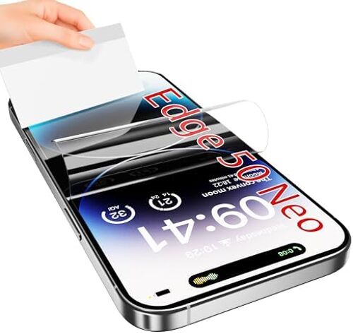 Lot De 3 Films Protecteurs D'Écran En Tpu Pour Motorola Edge 50 Neo, Déverrouillage D'Empreintes Digitales, Hd Transparent, Anti-Rayures, Sans Bulles, Ultra Fin