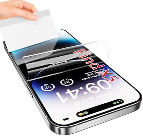 Lot De 3 Films Protecteurs D'Écran En Tpu Pour Oppo Find X5, Déverrouillage D'Empreintes Digitales, Hd Transparent, Anti-Rayures, Sans Bulles, Ultra Fin