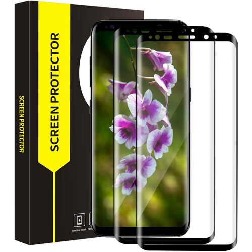 2 Pack Verre Trempé Pour Samsung Galaxy S8 Plus Vitre Protection, Tactile Sensible, Couverture Complète 3D, Dureté 9H Anti Rayures, Bubble Free, Hd Claire Protection Écran Pour S8 Plus