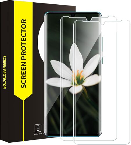 2 Pièce Verre Trempé Pour Huawei P30 Pro Protection Écran, Couverture 3D Transparent, Tactile Sensible, Dureté 9H Anti Rayures, 0,33Mm Hd Bubble Free Huawei P30 Pro Vitre Protection