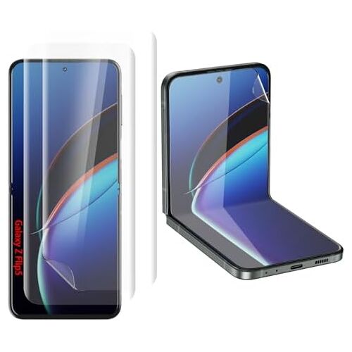 Lot De 3 Films Protecteurs D'Écran En Tpu Pour Samsung Galaxy Z Flip 5, Déverrouillage D'Empreintes Digitales, Hd Transparent, Anti-Rayures, Sans Bulles, Ultra Fin