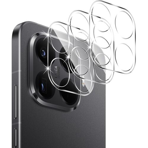 KALANKA-Caméra Arrière Protecteur pour Xiaomi 15T / 15T Pro, Protection Objectif Caméra Arrière Film en Verre Trempé 9H, Anti Rayures, Ultra HD, 3 Pièces
