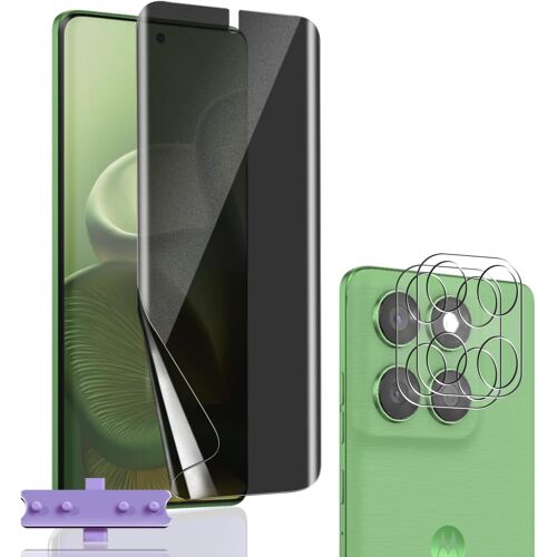 Protection D'Écran Anti-Espion Pour Motorola Moto Edge 60/60 Fusion/ 60 Pro, 1 Pièces Film Tpu Flexible Privacy Protection Écran En 2 Pièces Protecteur D'Objectif De Caméra, Anti-Rayures