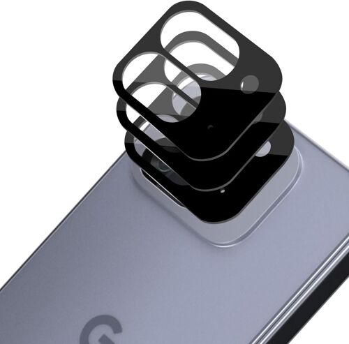 Protection Objectif 3 Pièces Caméra Pour Google Pixel 10 Pro Fold, 9H Verre Trempé Hd Clair, Verre Trempé Caméra Arrière Protecteur, Anti-Rayures