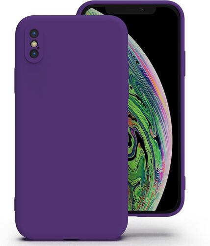 Silicone Coque Pour Iphone X/Xs, Anti-Poussière, Mince, Adapté À La Poche Coque Pour Téléphone\U200C Apple Iphone X/Xs - Violet