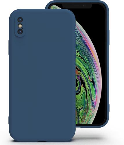 Silicone Coque Pour Iphone X/Xs, Anti-Poussière, Mince, Adapté À La Poche Coque Pour Téléphone\U200C Apple Iphone X/Xs - Bleu