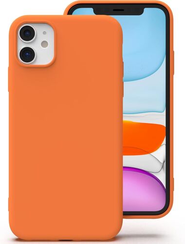 Silicone Coque Pour Iphone 11, Anti-Poussière, Mince, Adapté À La Poche Coque Pour Téléphone\U200C Apple Iphone 11 - Orange