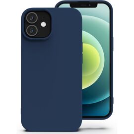 JGD-Silicone Coque pour iPhone 12/12 Pro, Anti-Poussière, Mince, Adapté à la Poche Coque pour Téléphone¿ Apple iPhone 12/12 Pro - Bleu Profond