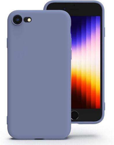 Silicone Coque Pour Iphone Se 2020/2022, Iphone 8/7, Anti-Poussière, Mince, Adapté À La Poche Coque Pour Téléphone\U200C Apple Iphone Se 2Nd 3Rd - Gris