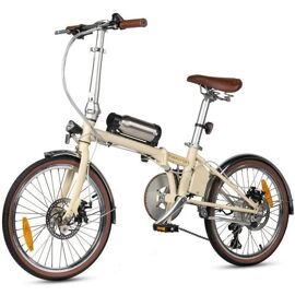Maxturn Smart20 - Beige - Trottinette Électrique Pliable - Moteur 250w - Batterie 36v 5.2ah - Autonomie 30km. Max25km/H.