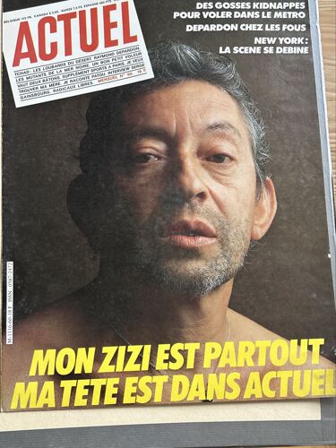 Affichette Serge Gainsbourg