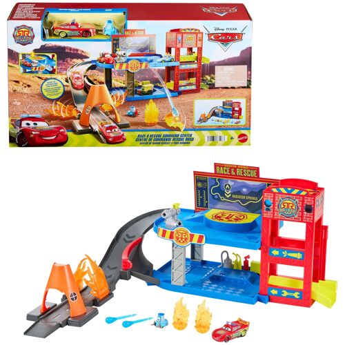 Disney Pixar Cars Disney · Pixar Cars-Centre De Commande Rescue Road-Avec Flash Mcqueen