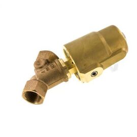 G3/4'' PTFE/NBR 16bar NO Vanne à siège incline Laiton AL2