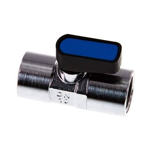 Rp 1/2"" 2-Way Brass Mini Ball Valve Compact EN331 Gas 20 Bar