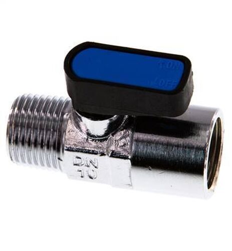 Mâle à Femelle R/Rp 1/2"" 2-Way Brass Mini Ball Valve Compact EN331 Gas 20 Bar