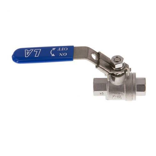 G 1/4 pouce PN 63 Vanne à bille à 2 voies en acier inoxydable