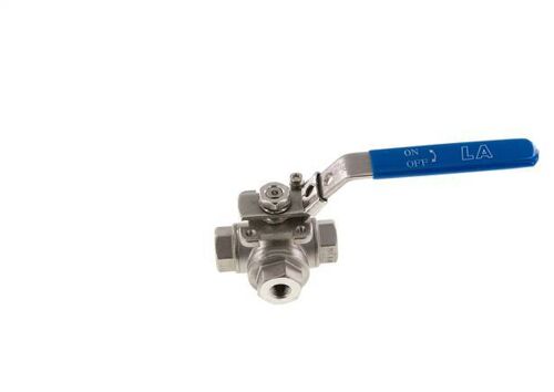 G 1/4 Pouce Vanne À Boule En Acier Inoxydable À 3 Voies En L