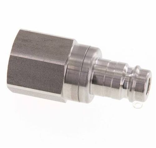Bouchon de raccord d'air DN 10 en acier inoxydable G 1/2 pouce femelle à double obturation