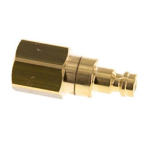 Bouchon de raccord d'air DN 5 en laiton G 1/4 pouce femelle à double obturation