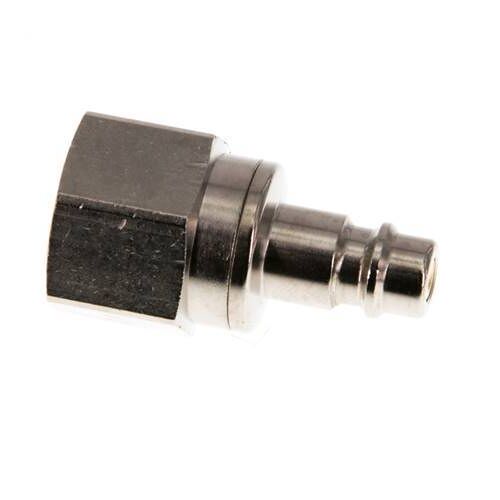 Laiton nickelé DN 7.2 (Euro) Bouchon de raccord d'air G 1/2 pouce femelle à double obturation