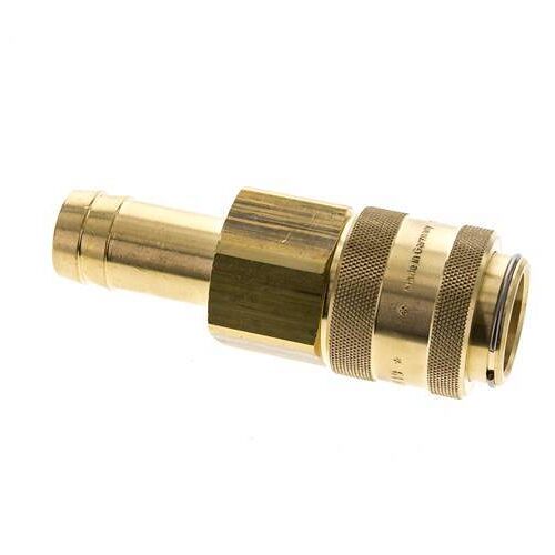 Laiton DN 19 Raccord d'air femelle 25 mm Colonne de tuyau Double obturation