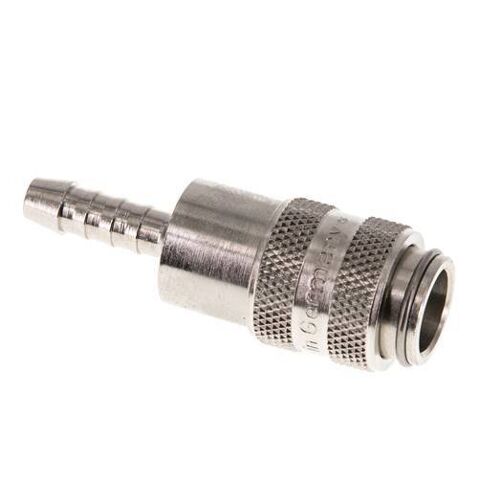 Laiton nickelé Douille de raccord d'air DN 5 Colonne de tuyau 5 mm