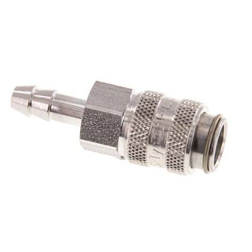 Acier inoxydable 316L DN 5 Raccordement d'air Douille 6 mm Colonne de tuyau Double obturation