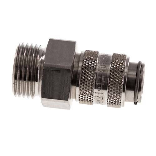 Acier inoxydable 316L DN 5 Air Coupling Socket G 3/8 inch Male