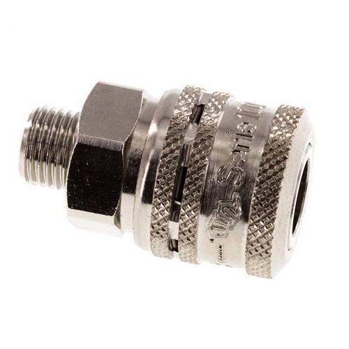 Acier DN 7.2 (Euro) Coupleur aérien de sécurité Embout G 1/4 pouce mâle