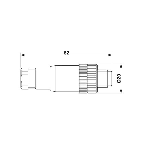 Phoenix Contact SACC Ronde (Industrial) Connecteur - 1542965