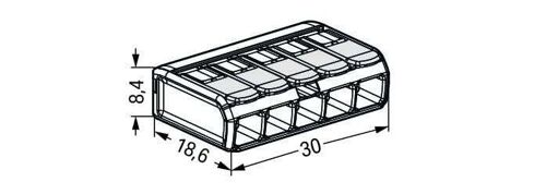 Wago 221 Weldclamp - 221-485 [25 Pièces]