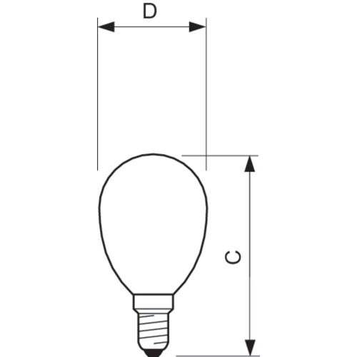 Corepro Led Lustre E14 Boule Filament Claire 2w 250lm - - Philips
