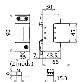 Parafoudre Dehn DGP M 255 FM N-PE - 961105
