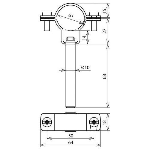 Support de conducteur Dehn pour conducteur d'alimentation HVI - 253330