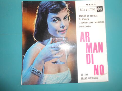 Armandino Et Son Grand Orchestre "Aragon Et Castille, El Biscoto, Un Clair De Lune À Maubeuge, Scherzando" 45 Tours Rca 76.637 S