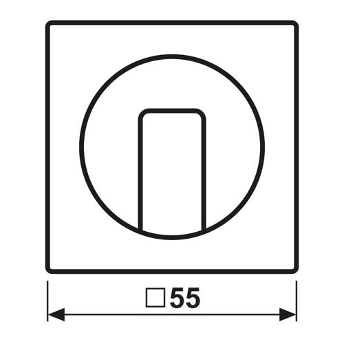 Série A500 Plaque De Capot Rotatif Noir Mat - A1541BFSWM