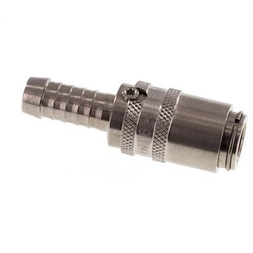 Acier inoxydable DN 6 Manchon d'accouplement d'air 9 mm Pilier de tuyau Double obturation