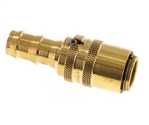 Raccord de moule en laiton DN 9 Douille de 12,7 mm Pilier de tuyau Protection contre le déverrouillage Double obturation