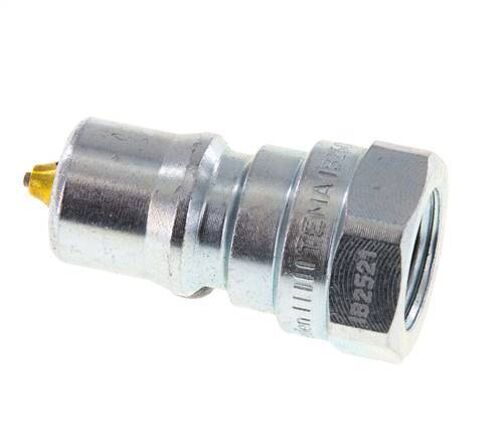 Acier DN 6.3 Coupleur hydraulique Bouchon G 1/4 pouce filetage femelle Eliminateur de pression ISO 7241-1 B D 14.2mm