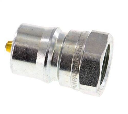 Acier DN 12.5 Coupleur hydraulique Bouchon G 1/2 pouce filetage femelle Eliminateur de pression ISO 7241-1 B D 23.5mm
