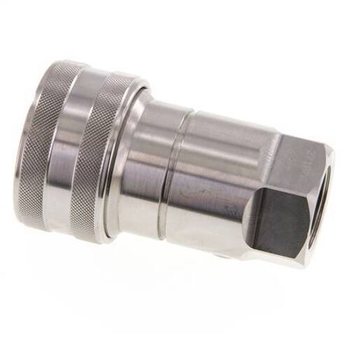 Coupleur hydraulique DN 20 en acier inoxydable Embout G 3/4 pouce filetage femelle ISO 7241-1 B D 31.4mm