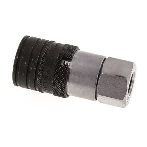 Acier DN 10 à face plate, douille hydraulique G 3/8 pouce filetage femelle ISO 16028 CEJN D 19.7mm