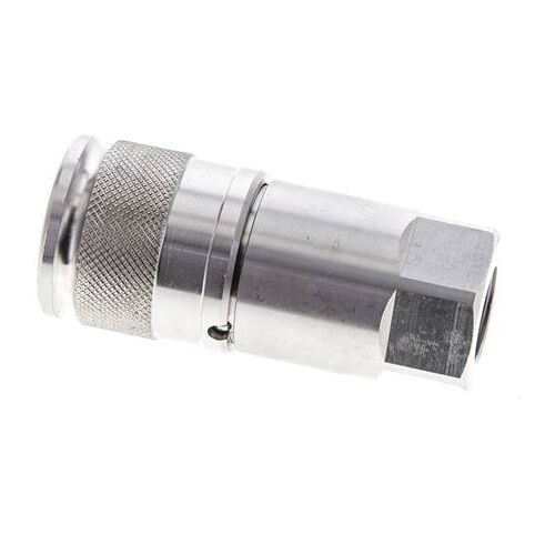 Douille hydraulique DN 10 à face plate en acier inoxydable G 3/8 pouce filetage femelle ISO 16028 D 19.7mm