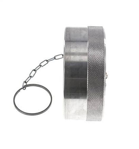 Capuchon anti-poussière en aluminium de 103 mm pour manchon d'accouplement avec chaîne