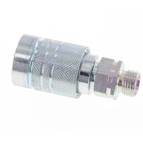 Acier Coupleur hydraulique DN 10 Manchon 10 mm L Anneau de compression ISO 7241-1 A/8434-1 D 17.3mm