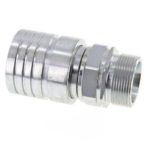 Acier Coupleur hydraulique DN 25 Manchon 30 mm S Anneau de compression ISO 7241-1 A/8434-1 D 34.3mm