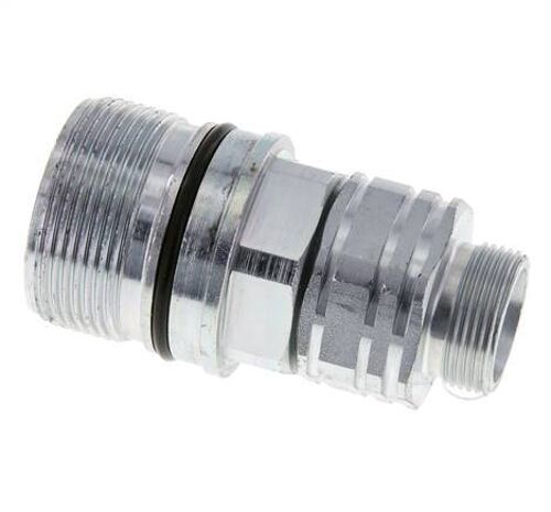 Acier DN 20 Coupleur hydraulique Manchon 18 mm L Anneau de compression ISO 14541/8434-1 D M42 x 2