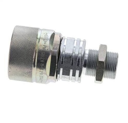 Acier DN 20 Coupleur hydraulique Bouchon 16 mm S Bague de compression Cloison ISO 14541/8434-1 D M42 x 2